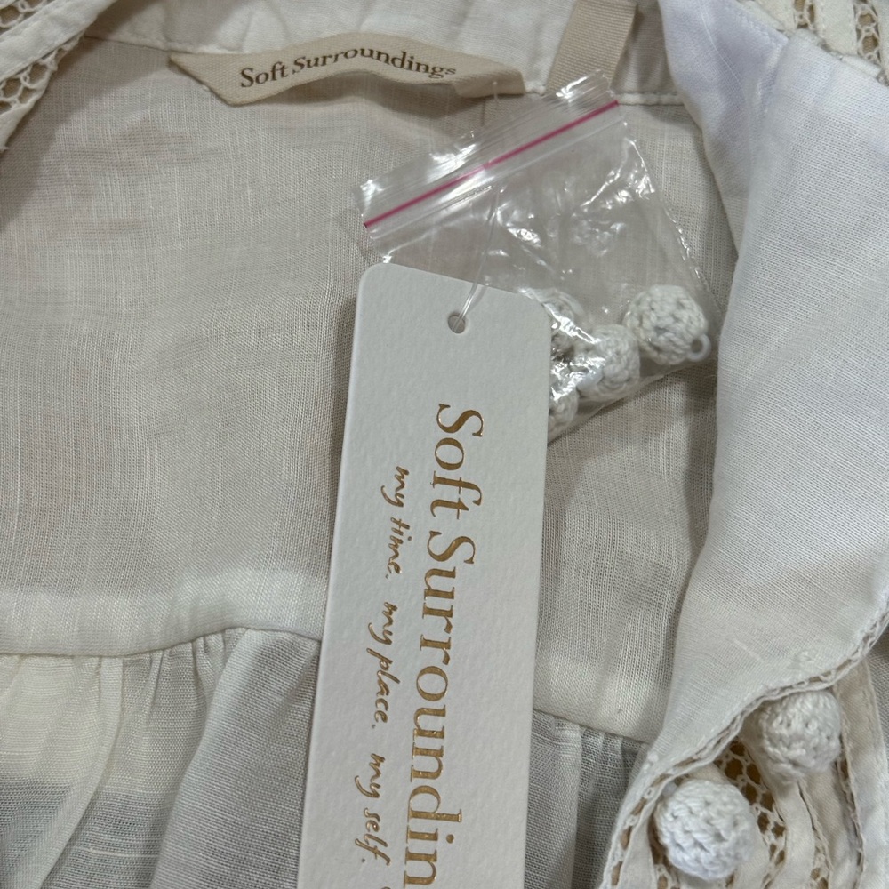 Soft Surroundings Button Up Blouse - L - Picture 4 of 7